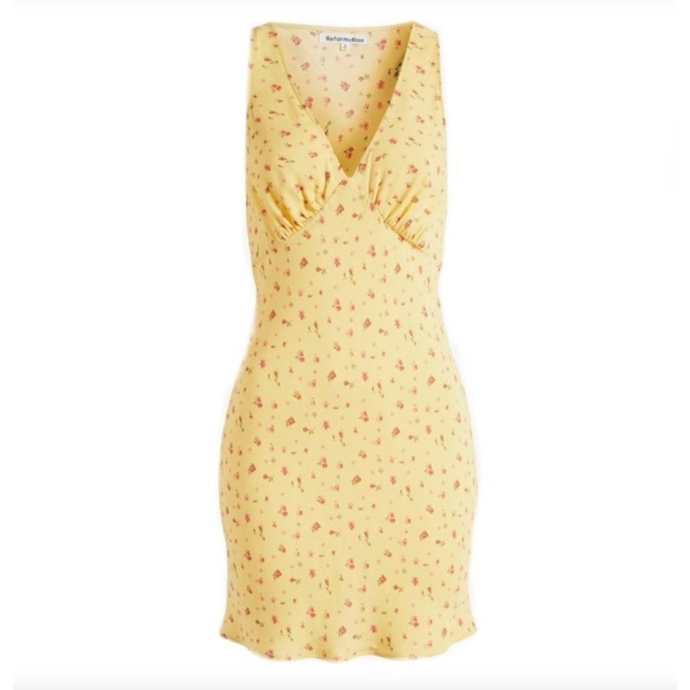 Reformation Calix Dress in Yellow